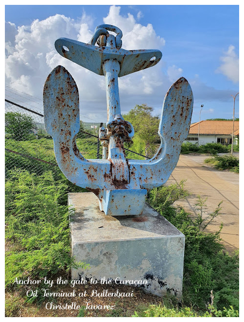 Anchor by the gate to the Curaçao Oil Terminal at Bullenbaai