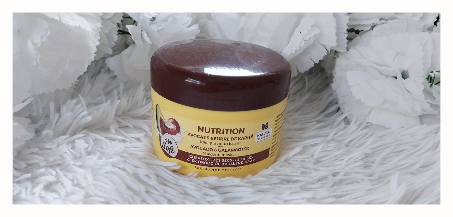 Soft Carefour Nutrition Avocat et Beurre de Karite Masque Nourissant.