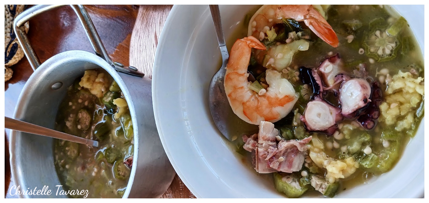 Local kuminda krioyo and fresh seafood at Rijna Del Mar